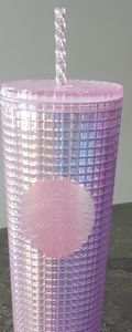 Starbucks 2020 Pink Grid Venti Tumbler
